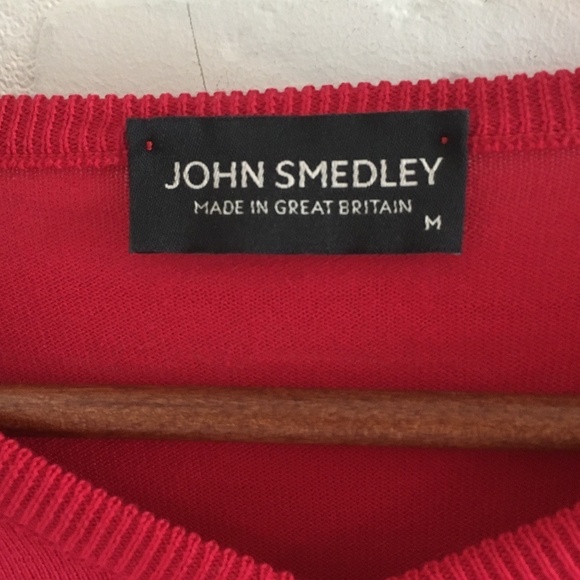 John Smedley Knit Sweater Old money Minimalist Preppy Club preppy Cotton M - Picture 3 of 12